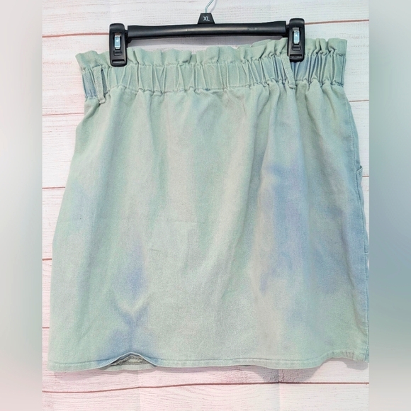 Kancy Kole Stylish Denim Paper Bag Skirt Size 2XL - Picture 2 of 6